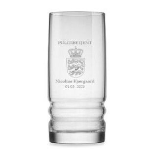 Ølglas til politibetjent