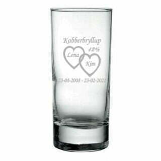 Drinkglas kobberbryllupsgave