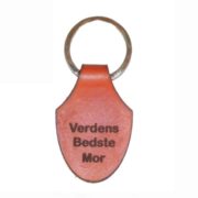 Læder nøglering