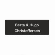 postkasse skilt