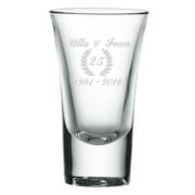 Shotglas-Sølvbryllups gave