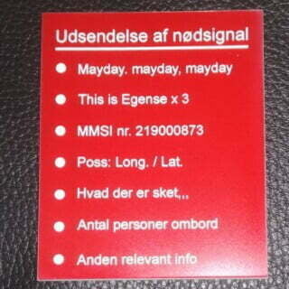 skilt i graverings laminat