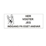 advarsels skilt