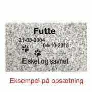 Mindesten Gravsten dyr