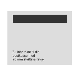 Navn til postkasse