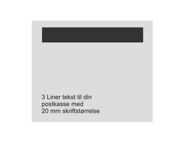 Navn til postkasse