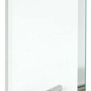Glas plade med gravering