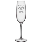 Champagneglas brudens far